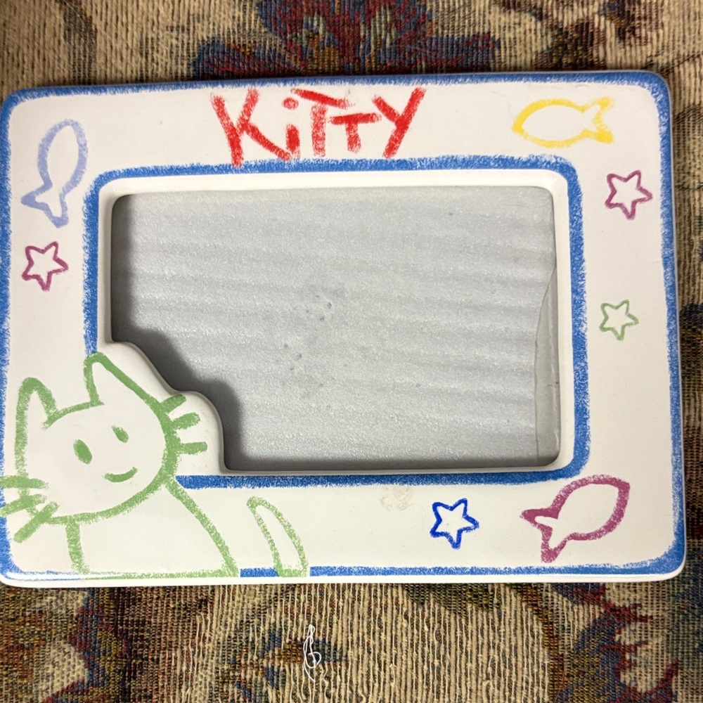 Colorful Kitty Picture Frame